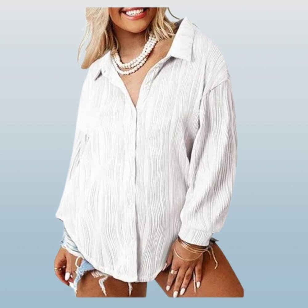 White Button Down Shirt XL